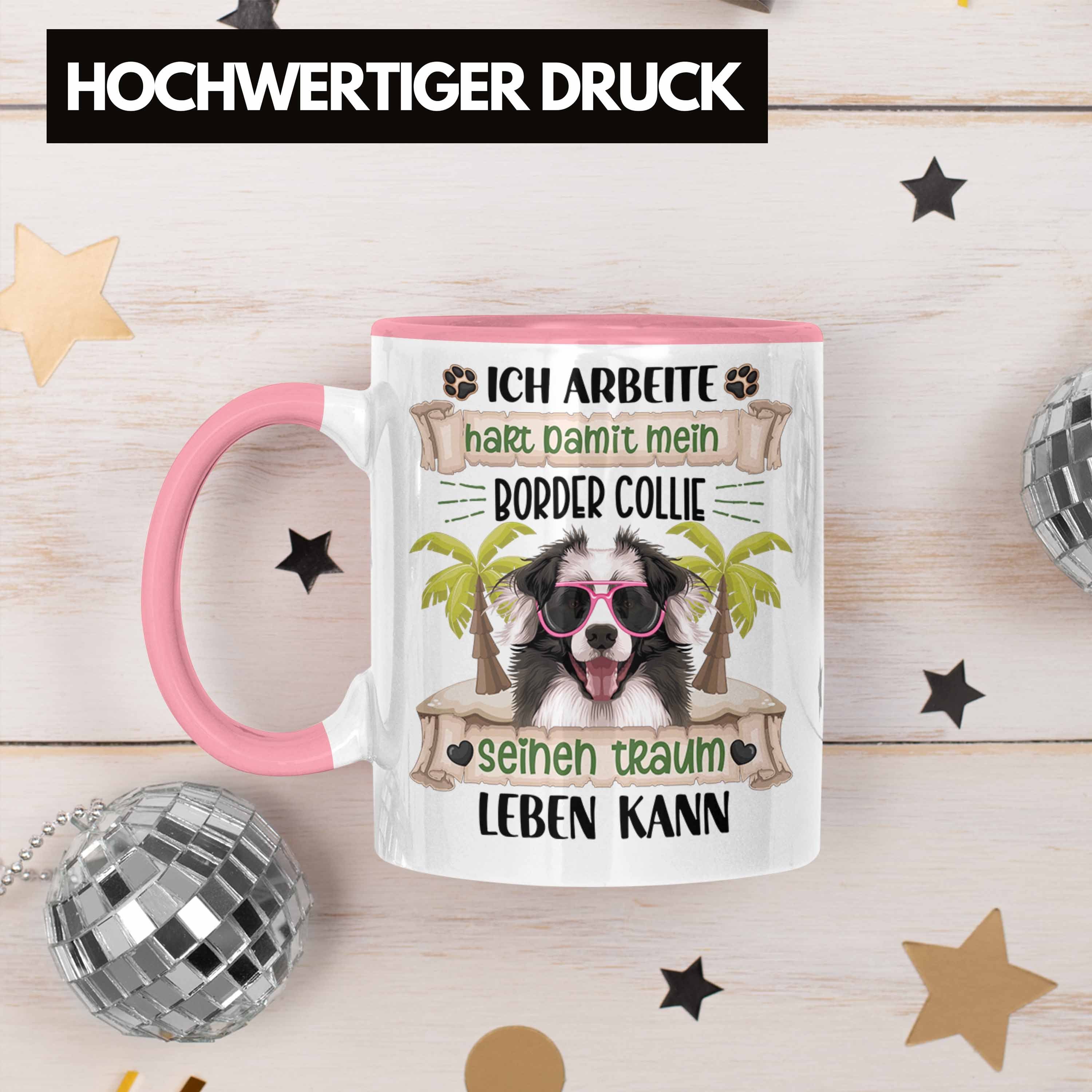 Rosa Lustiger Trendation Collie Li Tasse Spruch Border Besitzer Collie Border Geschenk Tasse