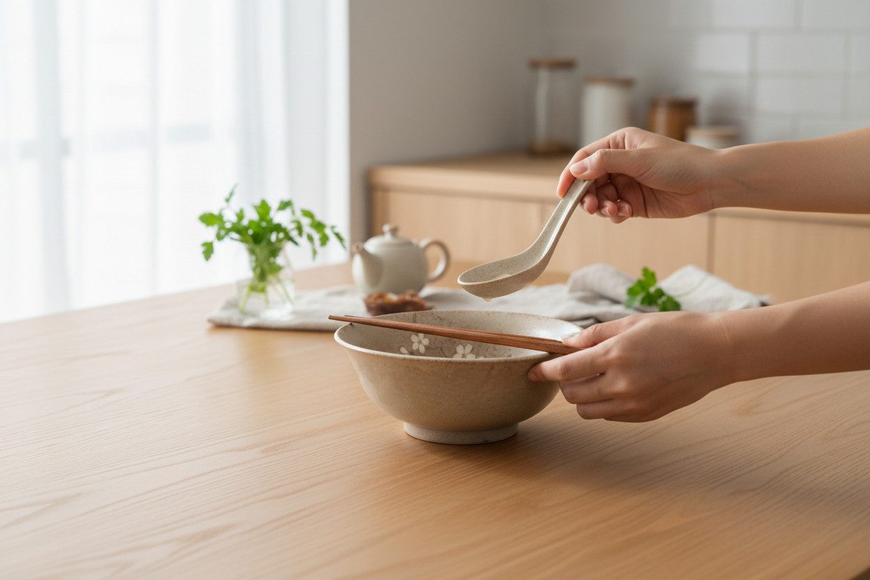 WestCraft Servierschüssel Japan-Bowls ASIATICA, Ramen Bowl Porzellan-Schalen - Anemone 21 cm, Porzellan, (1-tlg), Hochwertig, asiatische Ramen-, Reis-, Nudel-, Udon-, Suppen-Schüssel