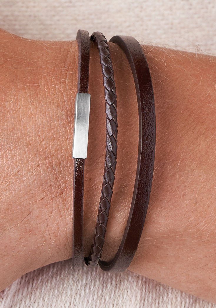 Fossil Armband Schmuck Geschenk Edelstahl Leder VINTAGE CASUAL