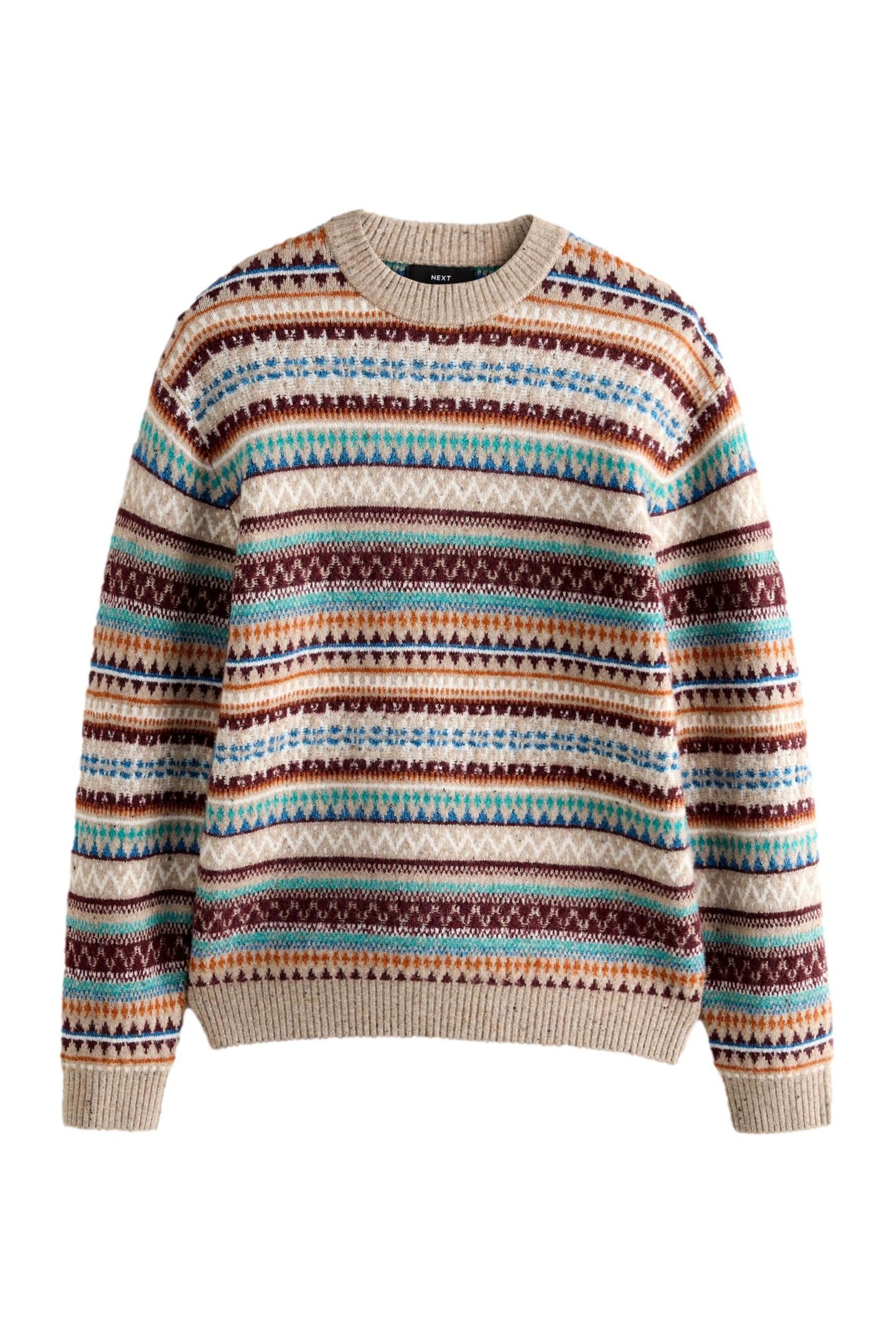 Next Rundhalspullover Regular Fit Pullover mit Fairisle-Muster (1-tlg)