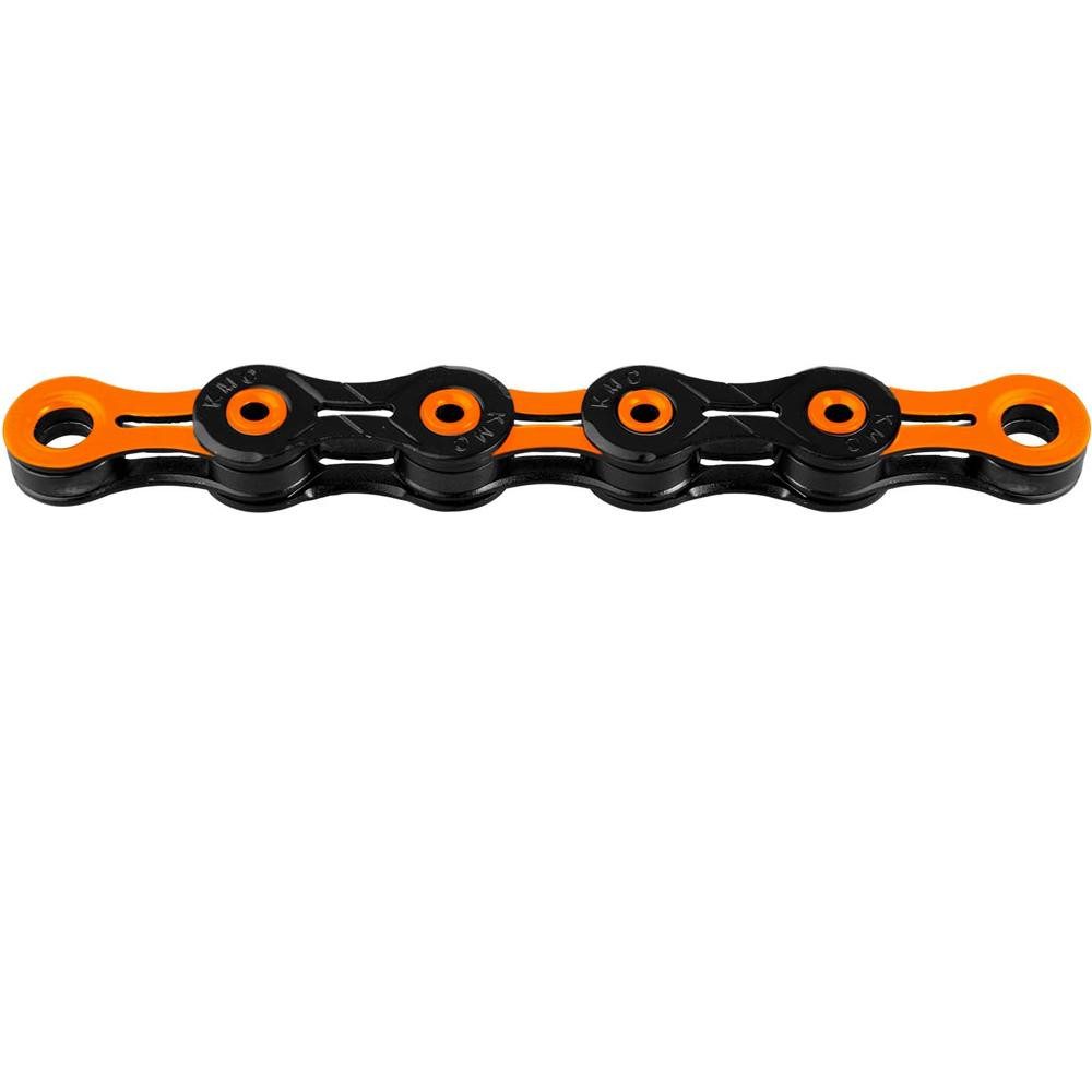 Fahrradkette KMC Kette X-11 SL DLC Super Light 118 Glieder schwarz-orange New Tripl