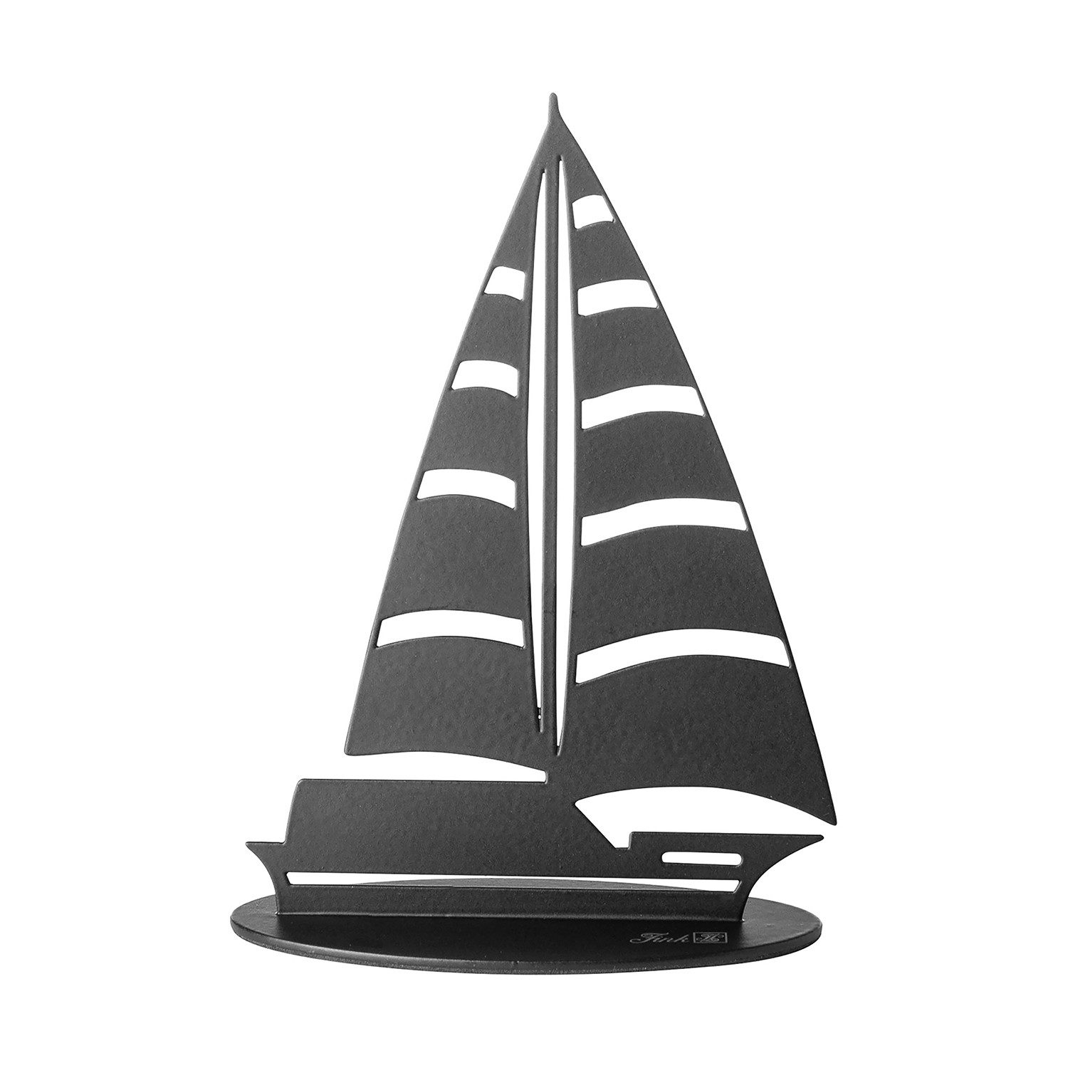 Fink Dekofigur SAILER Dekoobjekt - schwarz aus Eisen - Höhe 15cm - Segelboot - Deko (1x Segelboot, 1 St., Dekosegelboot - Dekoobjekt), Dekorationsgegenstand - Dekorationsstück - Zierobjekt