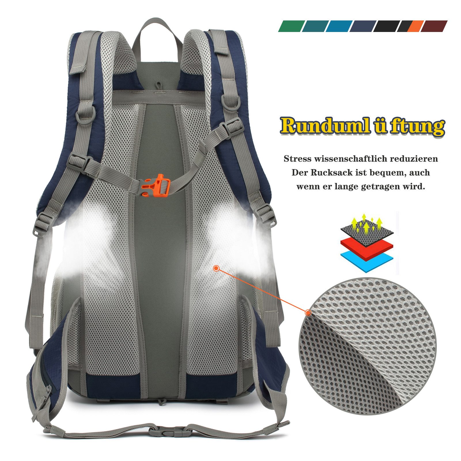 TAN.TOMI Wanderrucksack 40L Trekkingrucksack Rucksack Outdoor günstig online kaufen