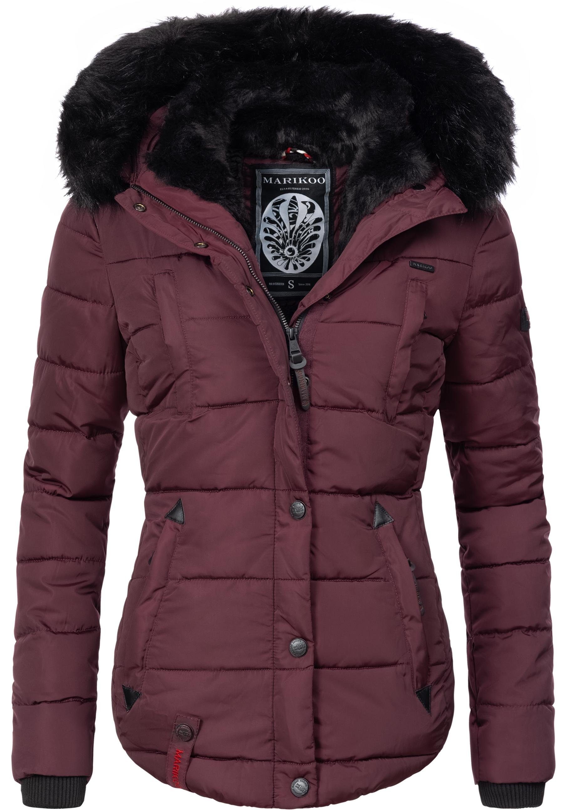 Marikoo Steppjacke Lotusblüte hochwertige Winter Jacke günstig online kaufen