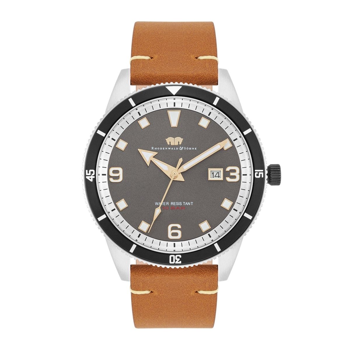 Rhodenwald & Söhne Quarzuhr Vintage II braun, mit Quarzwerk günstig online kaufen