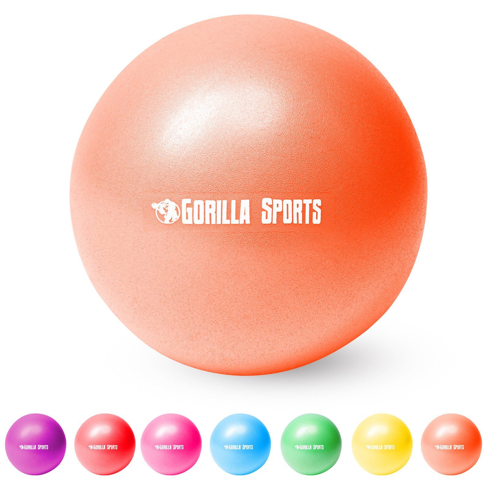 GORILLA SPORTS Gymnastikball 28cm, inkl. Ballpumpe, Farbwahl - Yoga, Fitness, Mini Pilates Ball