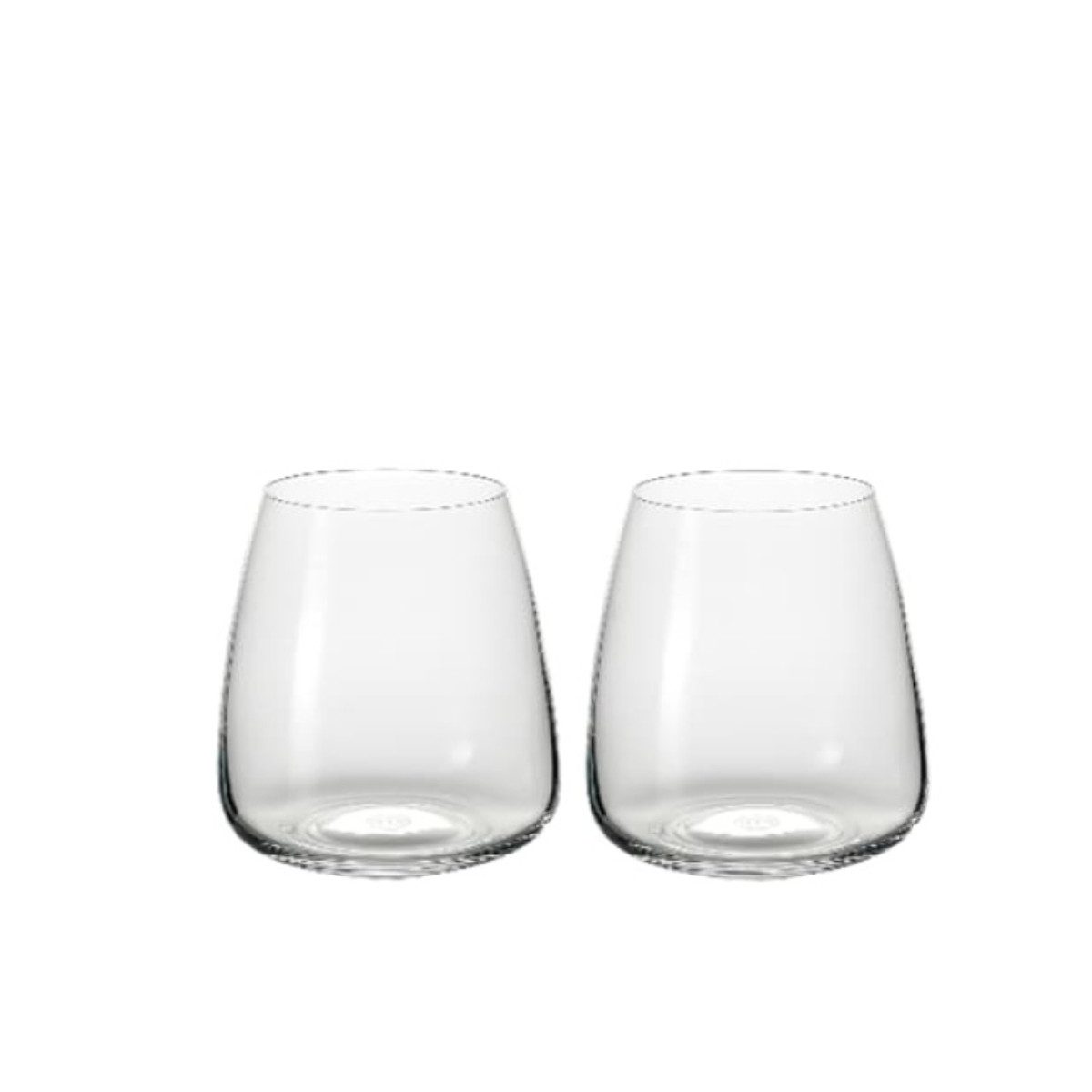 Masterchef Tumbler-Glas Short 430 ml 2 Stück für Kaltgetränke Cocktails Wasser und Saft, 2-tlg., Glas