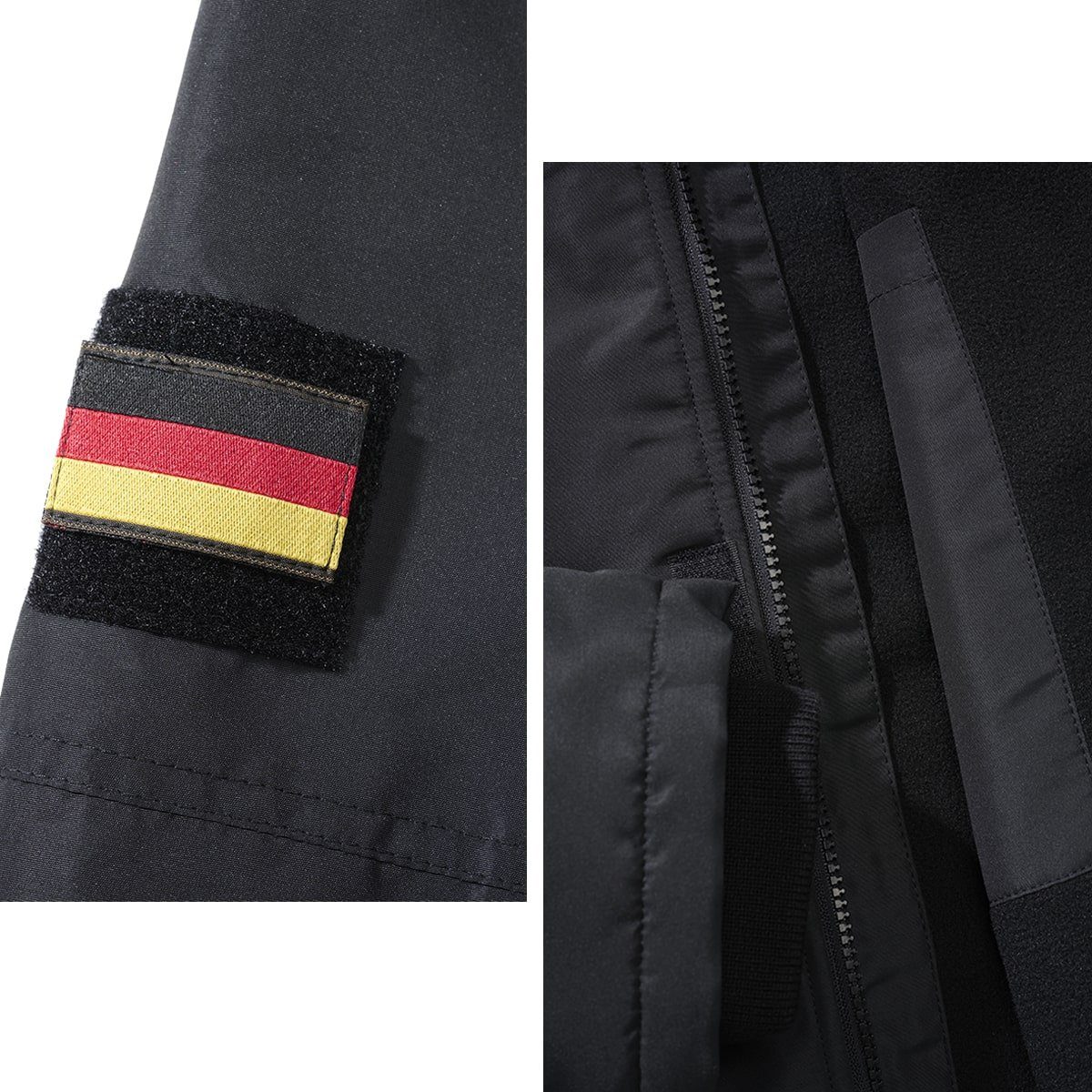 BWuM Windbreaker BWuM Tactical Windbreaker Zipper Fleece + Patch & Flaggen günstig online kaufen