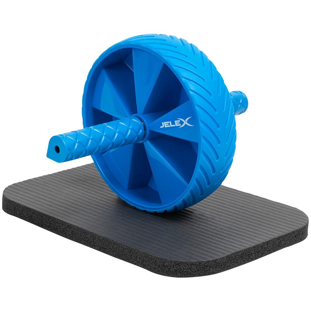 JELEX Bauchtrainer Sixpack Bauchtrainer Ab Wheel (Set enthält ein Rad und eine Matte)