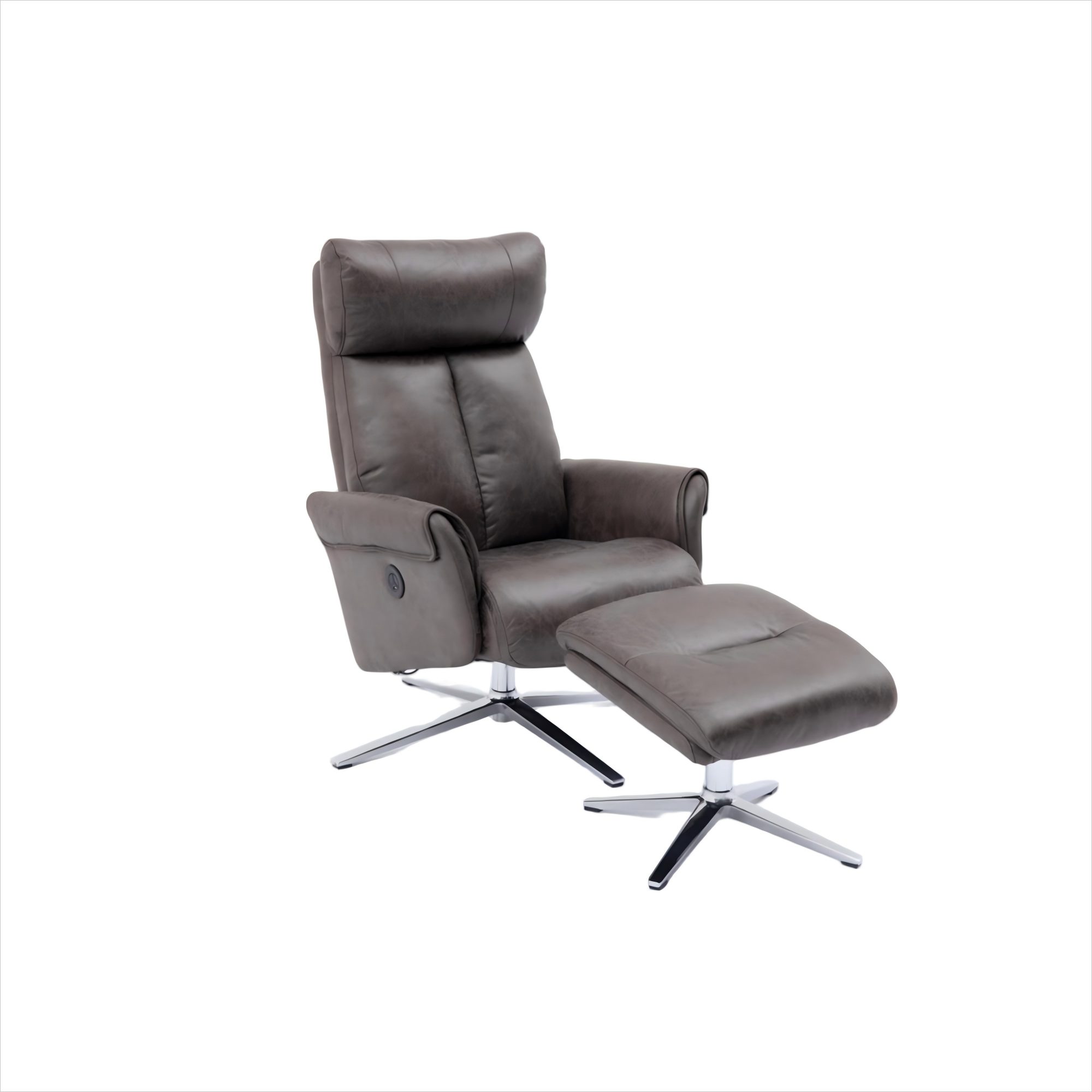 Happy Home Relaxsessel Elektrisch verstellbarer Relaxsessel mit Hocker und USB Ladefunktion