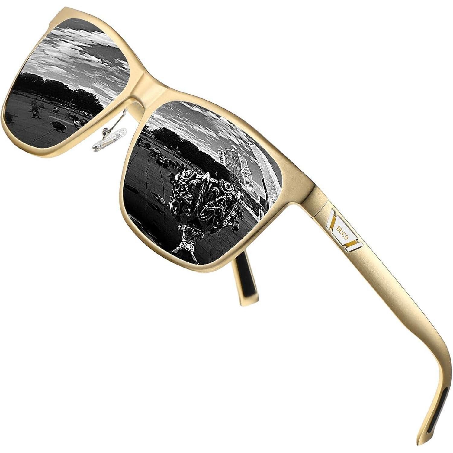 LuxusKollektion Retrosonnenbrille Sonnenbrille polarisiert UV400 Metallrahmen Retro Unisex