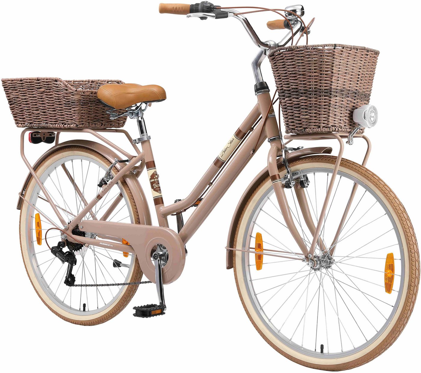 Thumbnail - Bikestar Cityrad, 7 Gang Shimano RD-TY21 Schaltwerk, Kettenschaltung, für Damen, Kettenschaltung