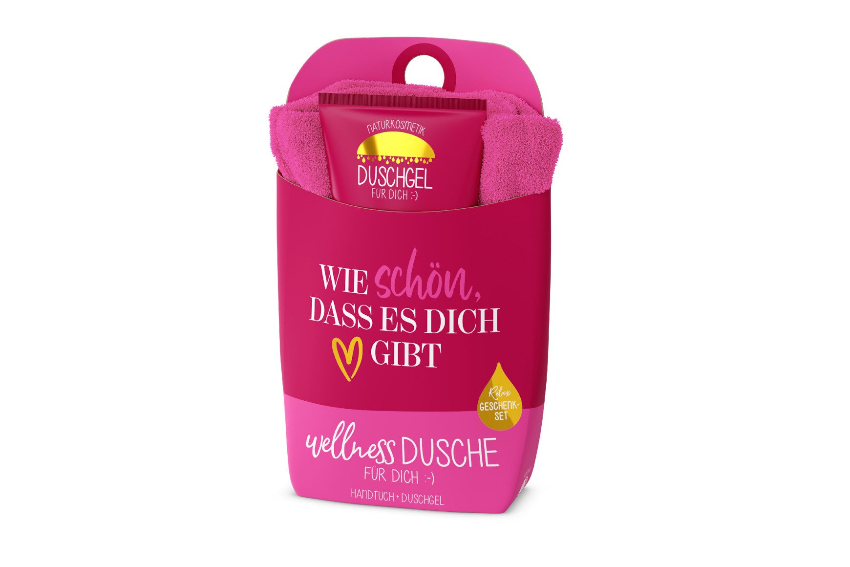 La Vida Seifenspender Wellness-Dusche Geschenkset Duschgel Handtuch la vida Herz 1087131