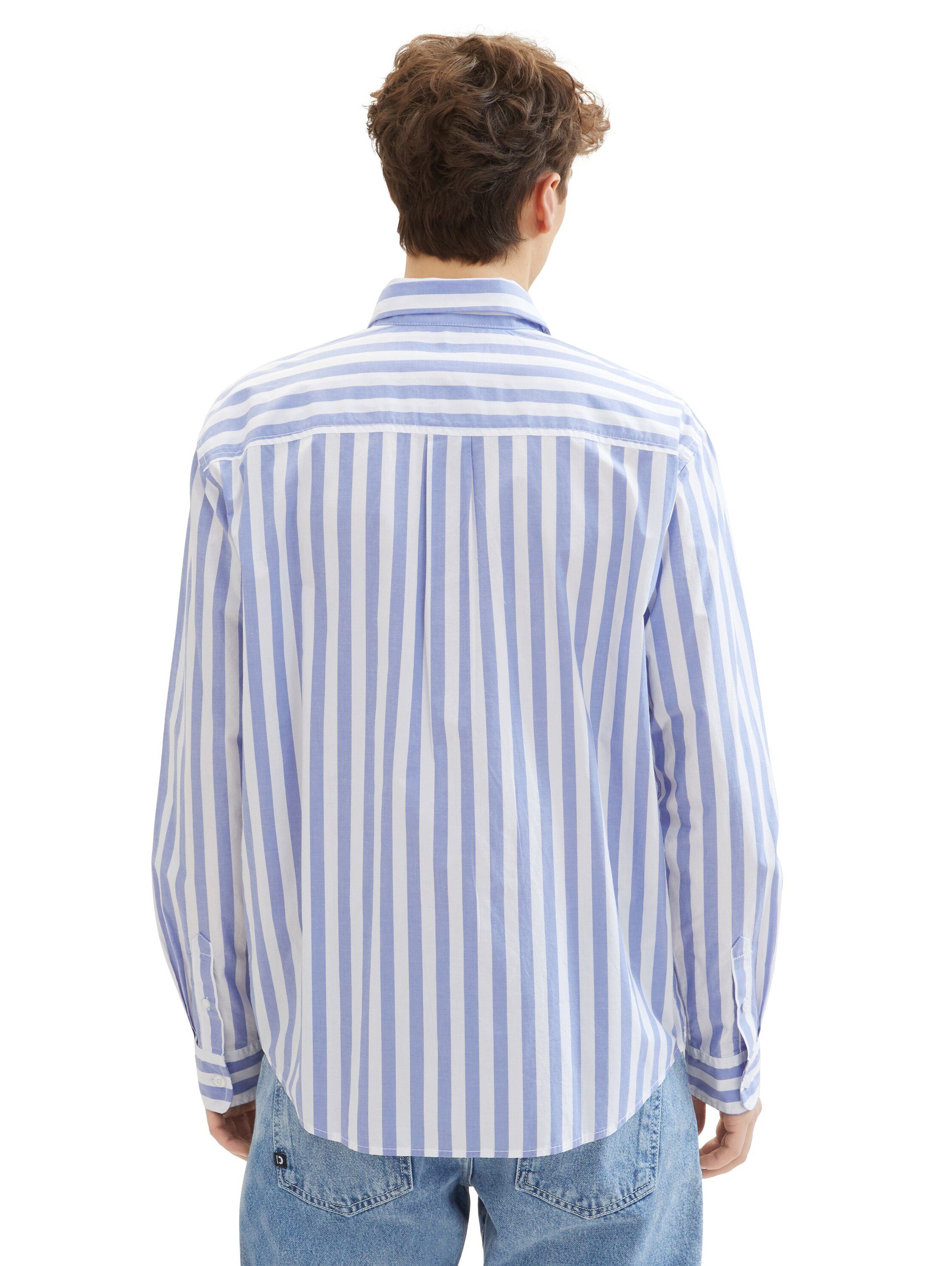 TOM TAILOR Denim Langarmhemd gestreift und günstig online kaufen