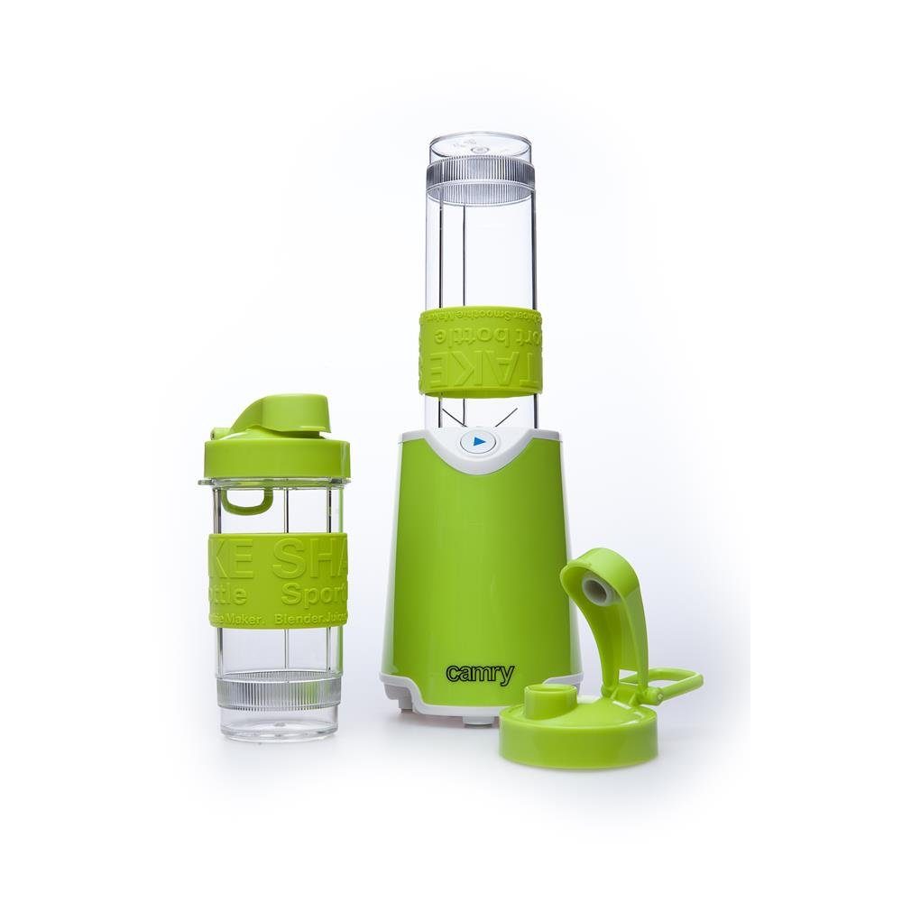 Camry Standmixer CR 4069, 500 W, 600-470ml, Smoothie Maker, mit zwei To-Go-Bechern, Grün