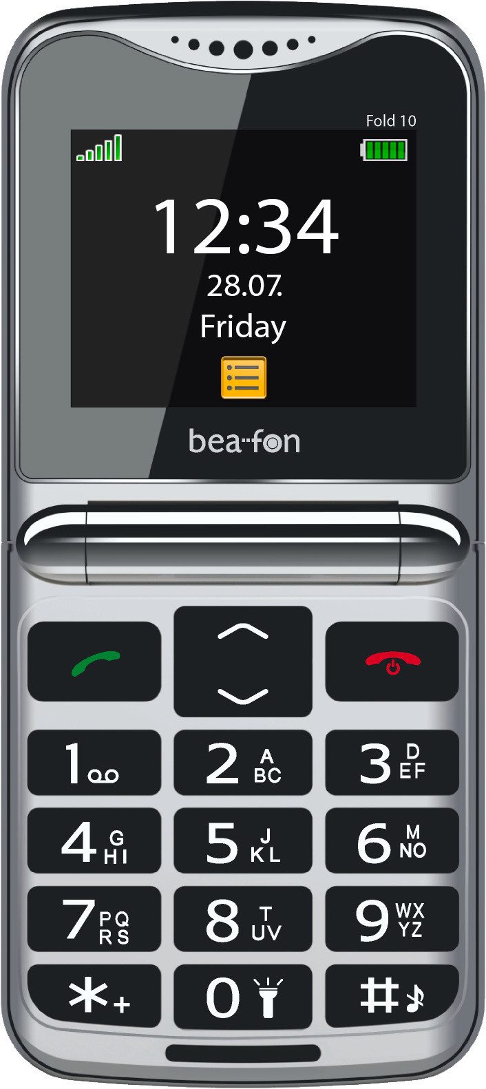 AGM by Beafon Fold 10 LTE Klapphandy (5,6 cm/2,2 Zoll, 0,3 MP Kamera)