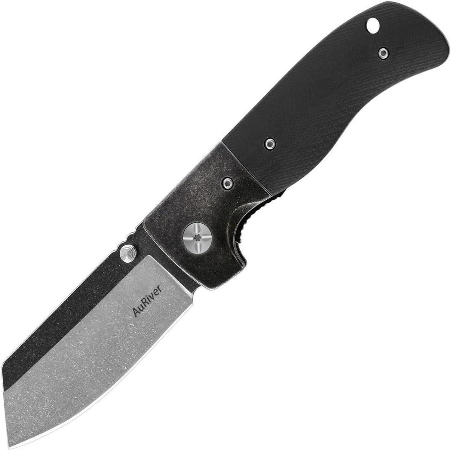 LuxusKollektion Allesschneider Klappmesser PF710 AUS8 Stahl Griff G10 Jagdmesser Schwarz