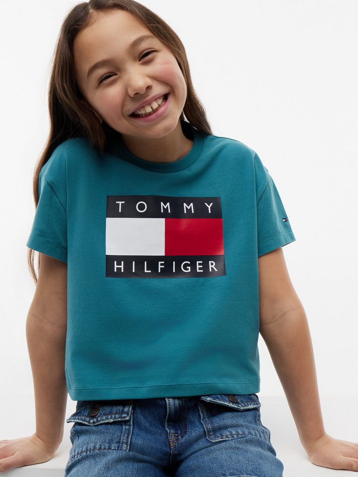 Tommy Hilfiger T-Shirt Kinder bis 16 Jahre, mit Rundhalsausschnitt