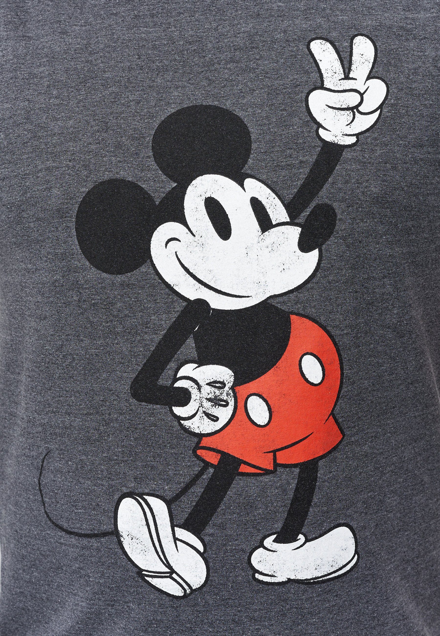 Disney GOTS Mickey Pose Bio-Baumwolle zertifizierte Recovered T-Shirt Peace