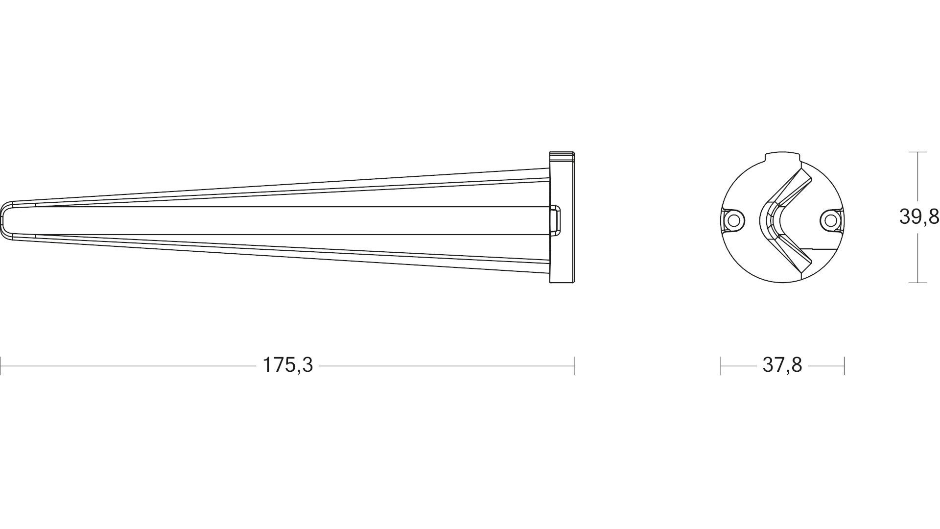 steinel Bodenanker Zubehör Garten 24 V, für Sphera Kugelleuchte, Erdspieß aus Aluminium, anthrazit