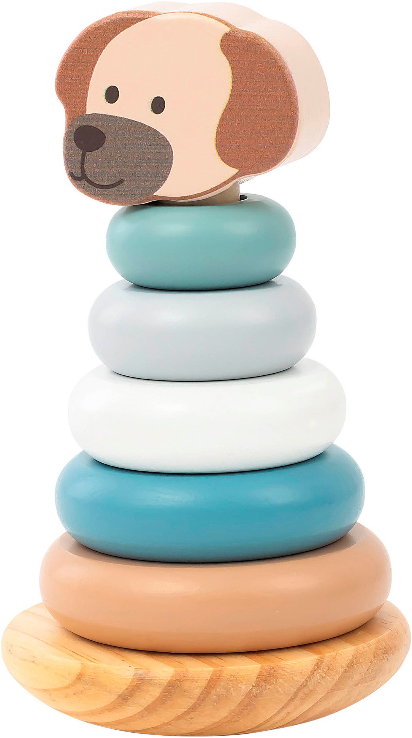 Sterntaler® Stapelspielzeug Hund Lucky Stapelturm Holz