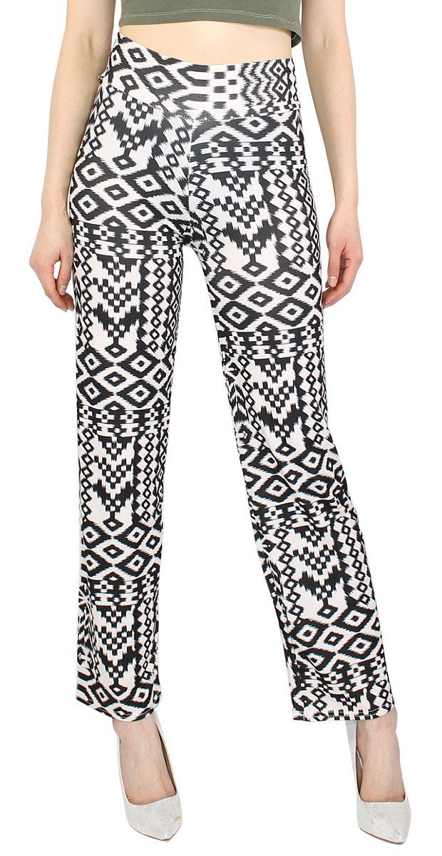 dy_mode Dancehose Damen Dancepants High Waist Stoffhose Straight Leg Leggings Bunt mit elastischem Bund