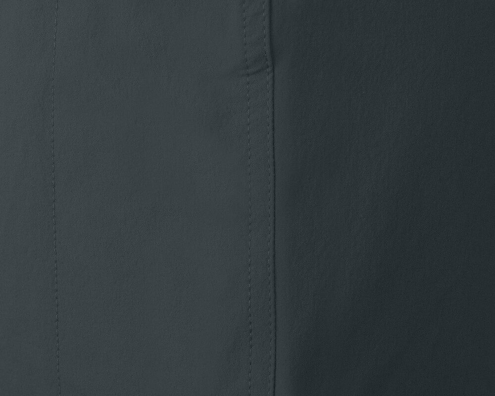 Bergson Outdoorhose NARRABEEN Doppel Zipp-Off Damen Wanderhose, vielseitig pflegeleicht, Kurzgrößen, dunkel grau