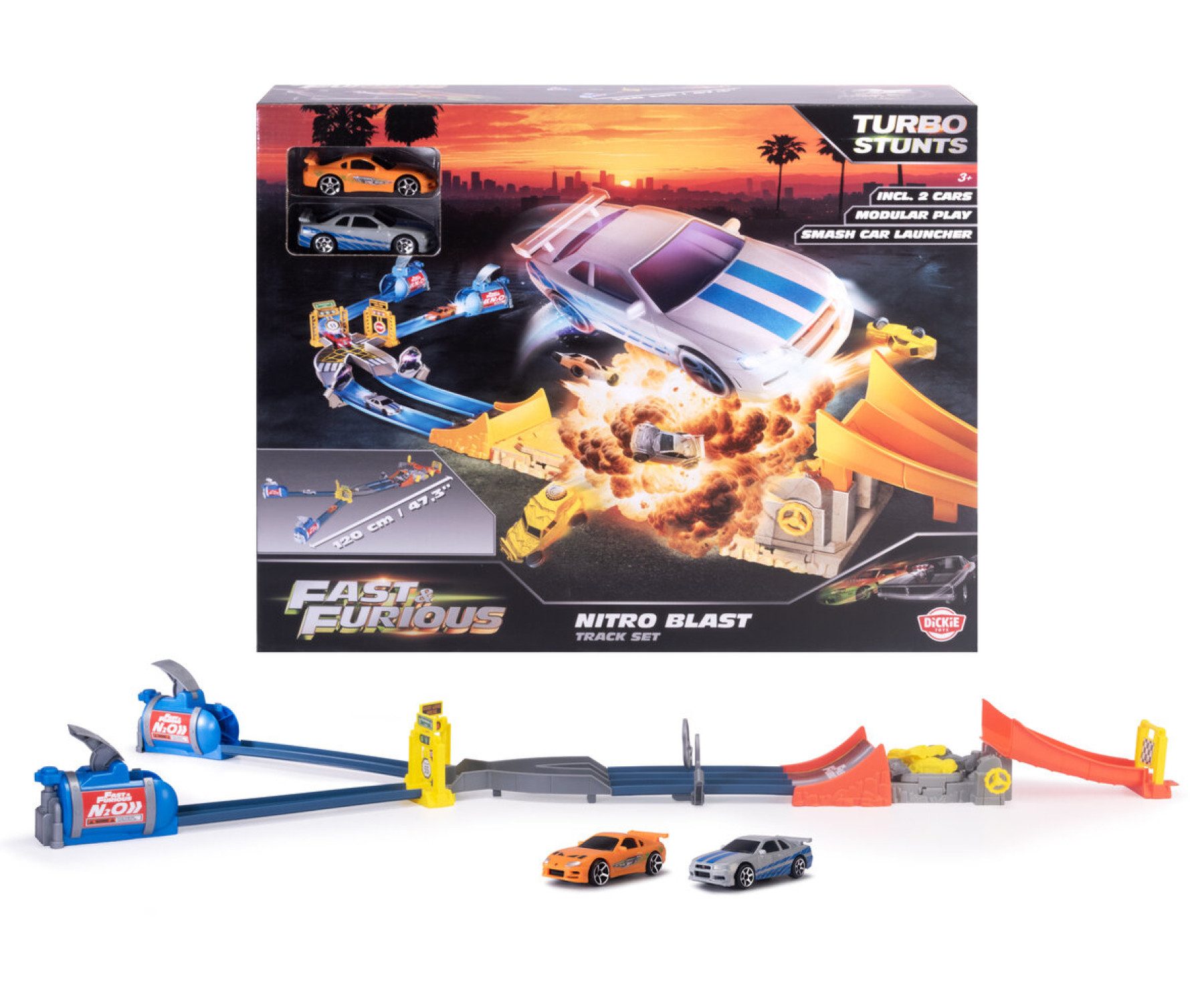 Dickie Toys Autorennbahn Fast & Furious Nitro Blast