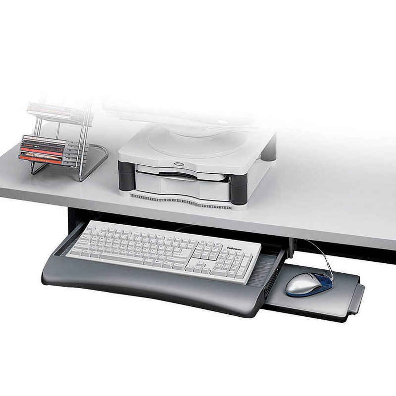 FELLOWES Auszug Fellowes® 93804 Verstellbarer Tastaturauszug mit Mausablage - graphit
