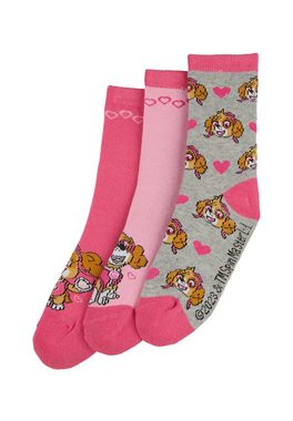 ONOMATO! Socken Paw Patrol Skye Everest Zuma Kinder Mädchen Strümpfe Socken 6er Pack (6-Paar)
