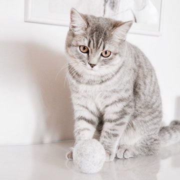 LucyBalu Tier-Intelligenzspielzeug MINT BALL Filzball mit Katzenminze