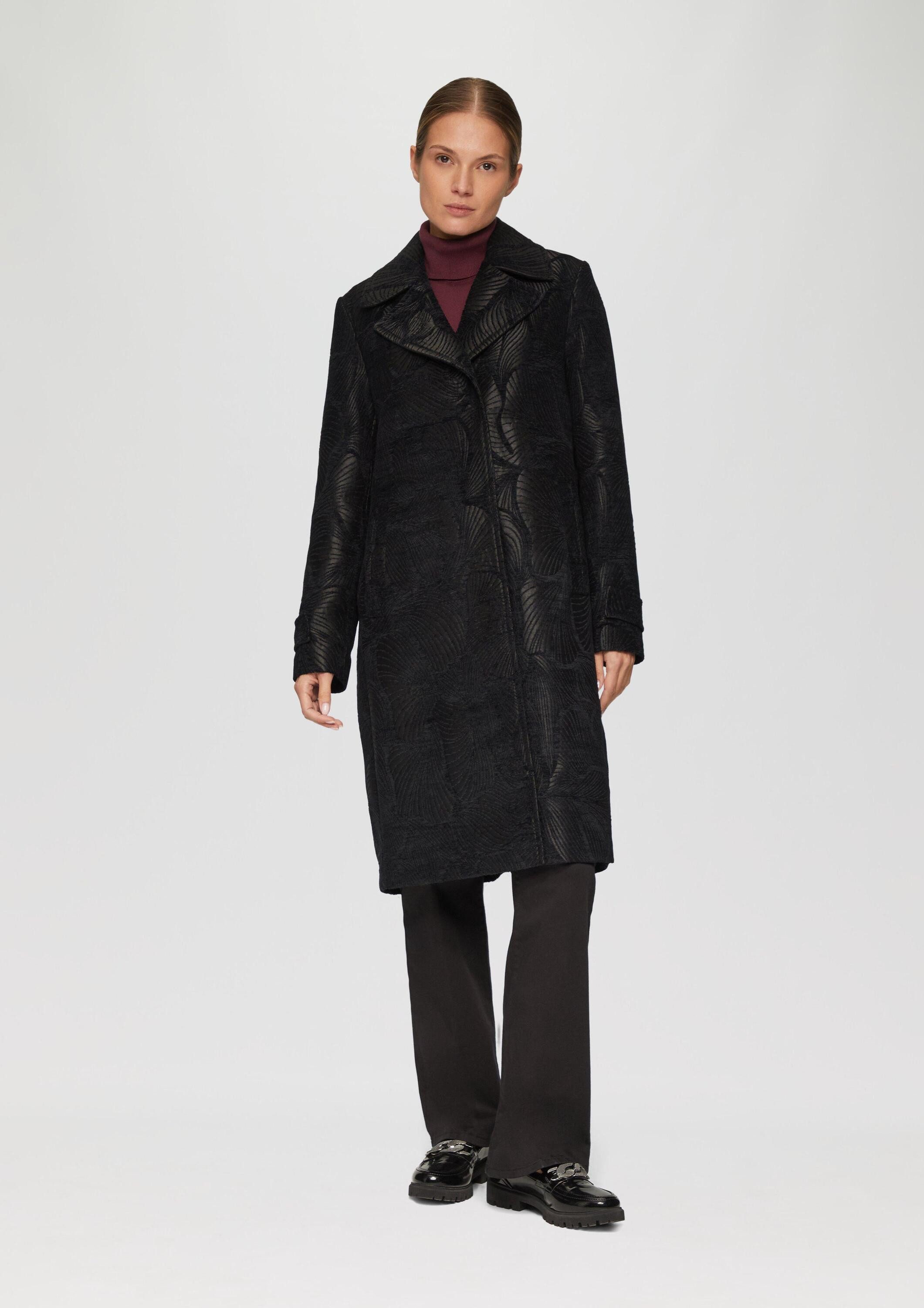 s.Oliver Funktionsmantel Outdoor-Mantel Eleganter Mantel aus Jacquard günstig online kaufen