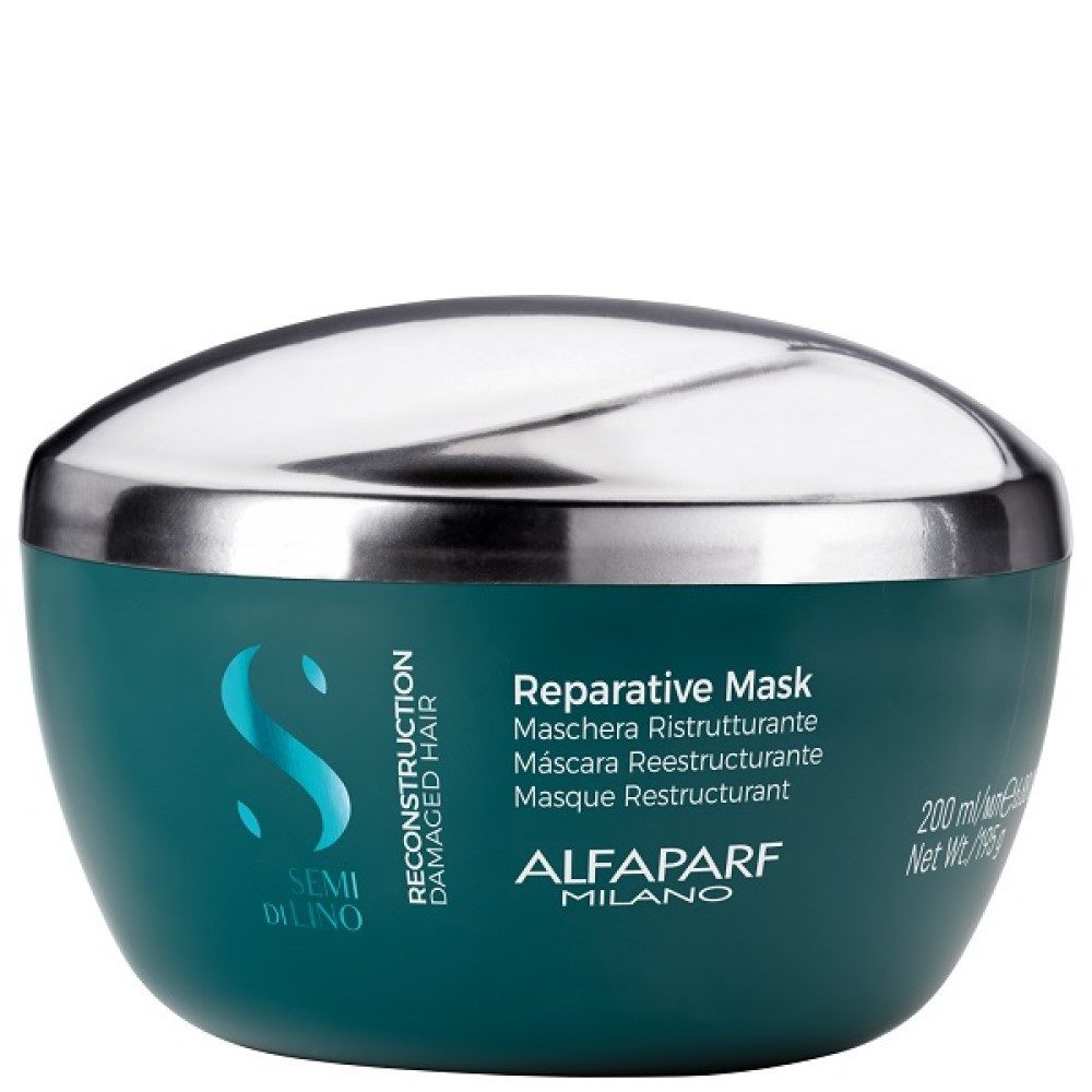 Alfaparf Milano Haarmaske Alfaparf Milano Semi Di Lino Reconstruction Reparative Mask 200ml