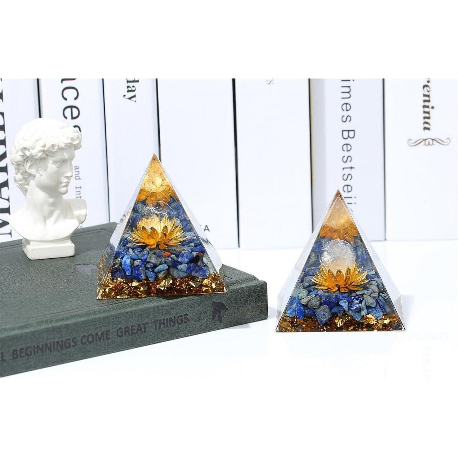 LuxusKollektion Edelstein Pyramide Edelsteine Kristalle Reiki Esoterik Geschenke Lapislazuli, (1-St) – Bild 4 von 5
