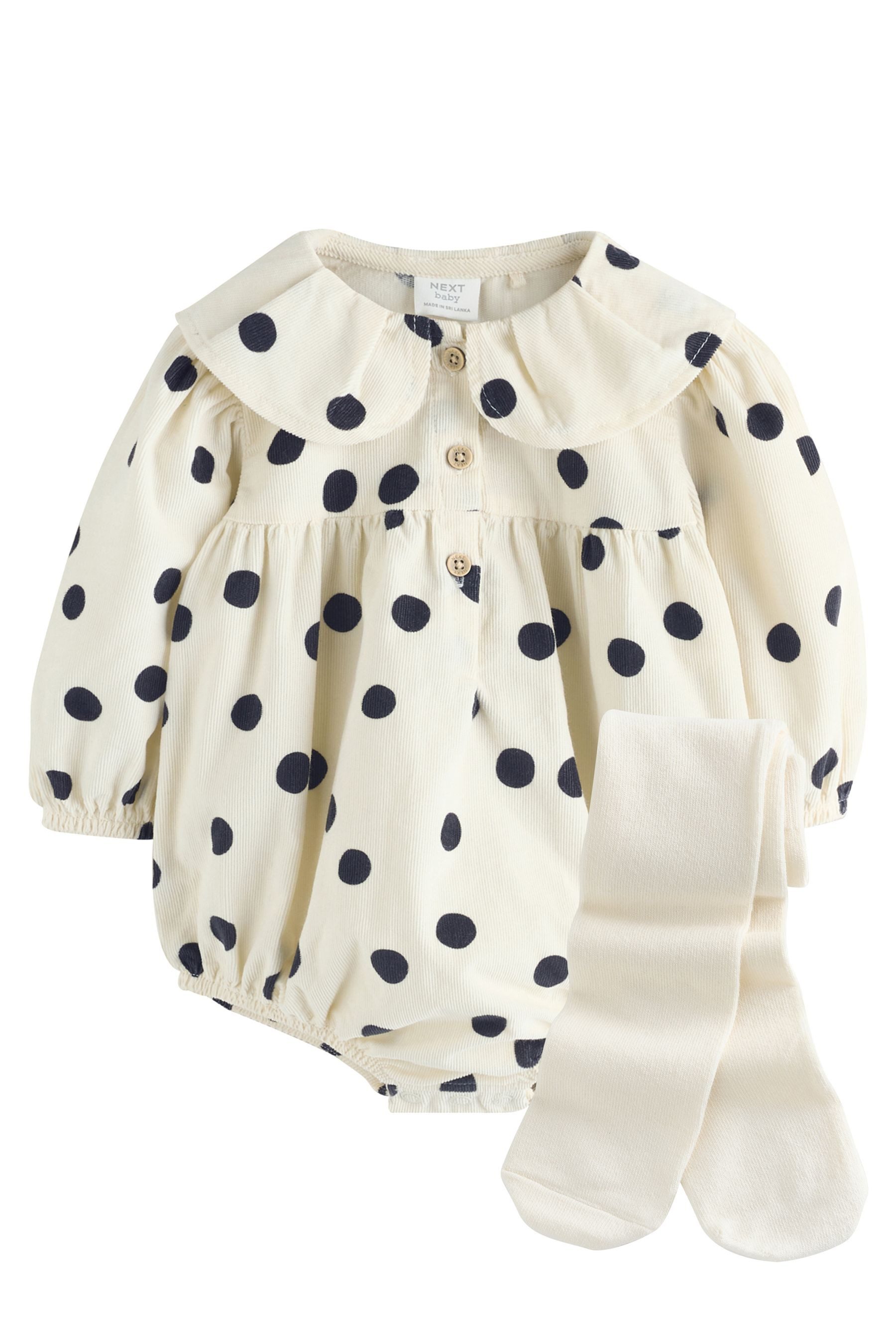 Next Strampler Baby Pluderhose Strampler mit Strumpfhose (2-tlg)