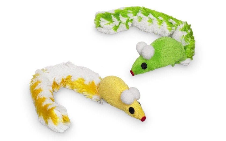 Nobby Katzenspielrad Nobby Katzenspielzeug Maus mit Plüchschwanz 23 cm, PET