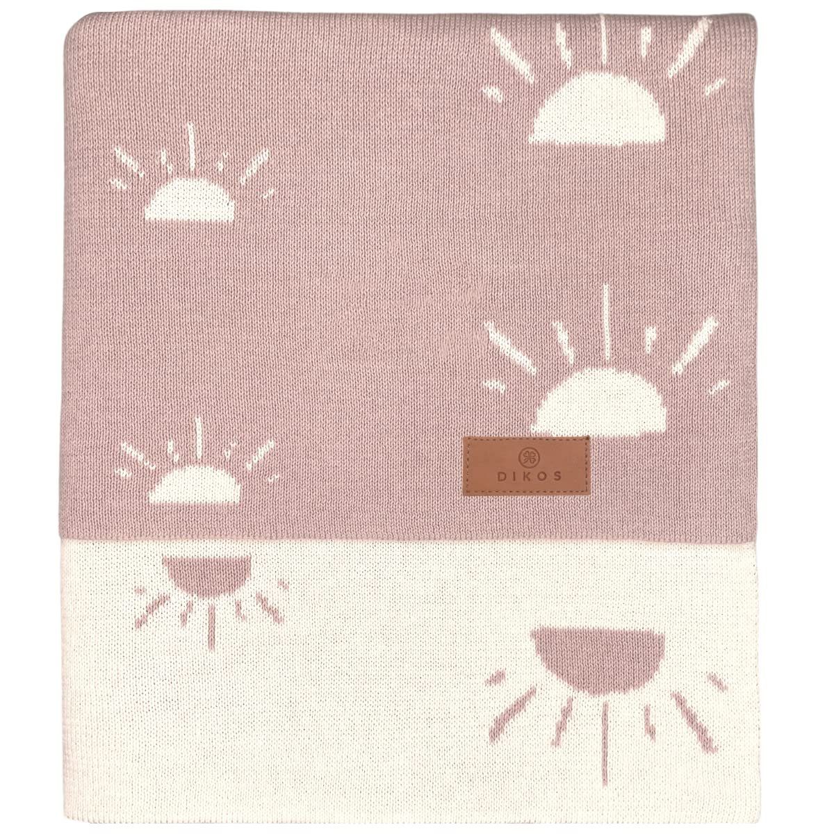 Babydecke DIKOS® Babydecke aus *100%* Bio Baumwolle, Strickdecke, Geschenk