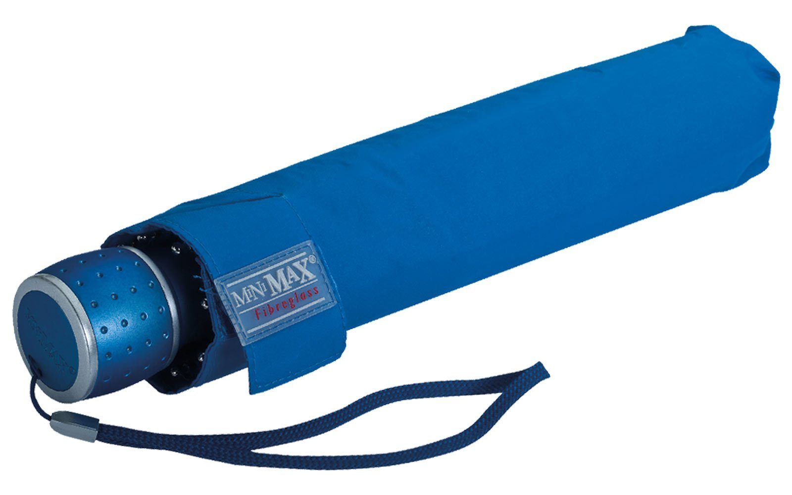 zuverlässige der royal-blau windsicher miniMAX® mit Taschenregenschirm Auf-Automatik Begleiter uni, Impliva