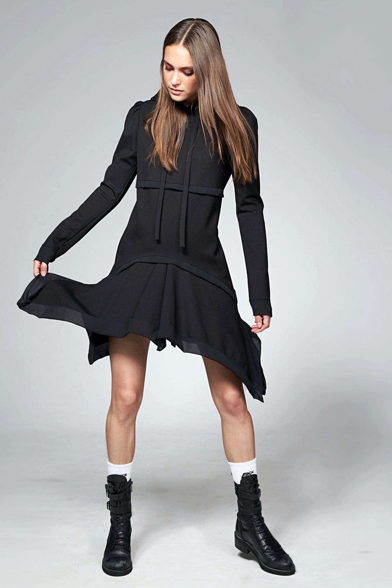 ILAY Lit Hoodie Lana Dress Black günstig online kaufen