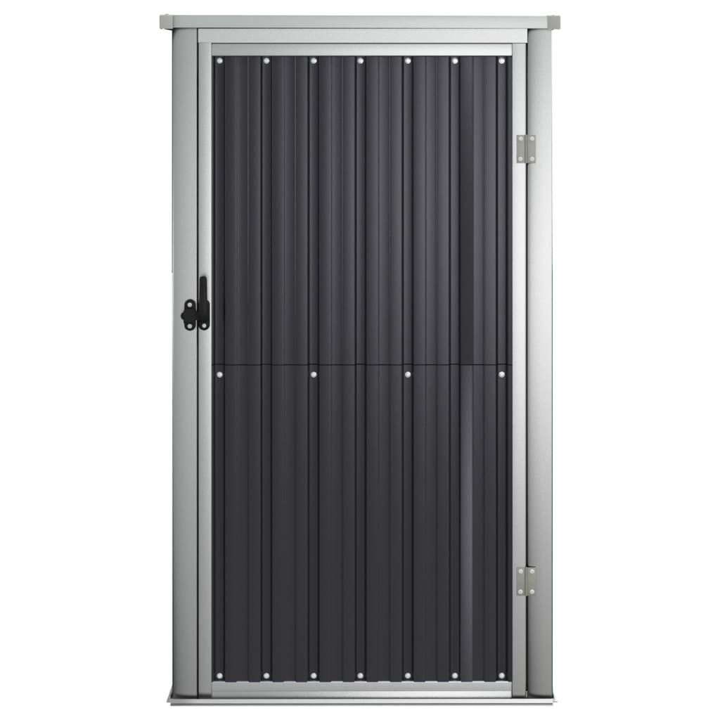 vidaXL Garten-Geräteschrank 88 x 89 x 161 cm Gartenschrank Metall Gerätehaus Anthrazit 88x89x161