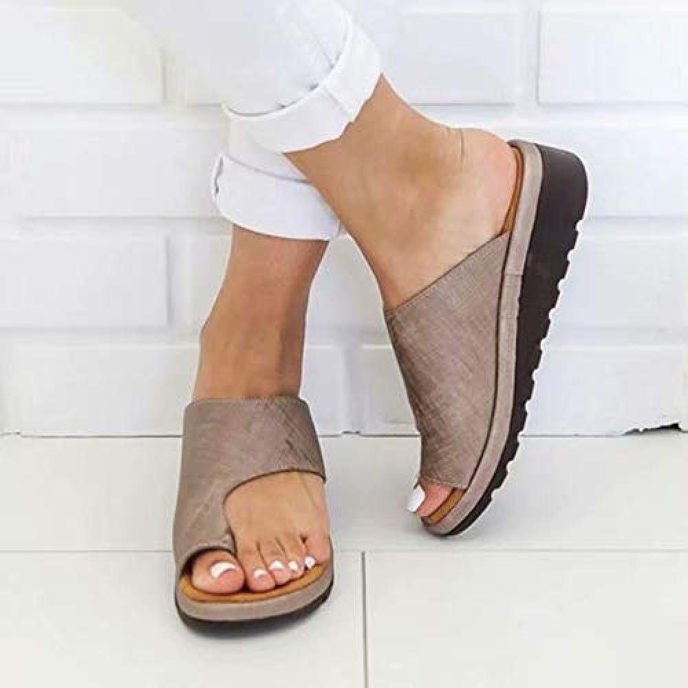 Jormftte »Hausschuhe Splints Frauen Big Toe Hallux Valgus Stütze Plattform  Sandale Schuhe zur Behandlung Damen Lässige« Pantolette (Paket, 1pcs)  Lässig, unisex