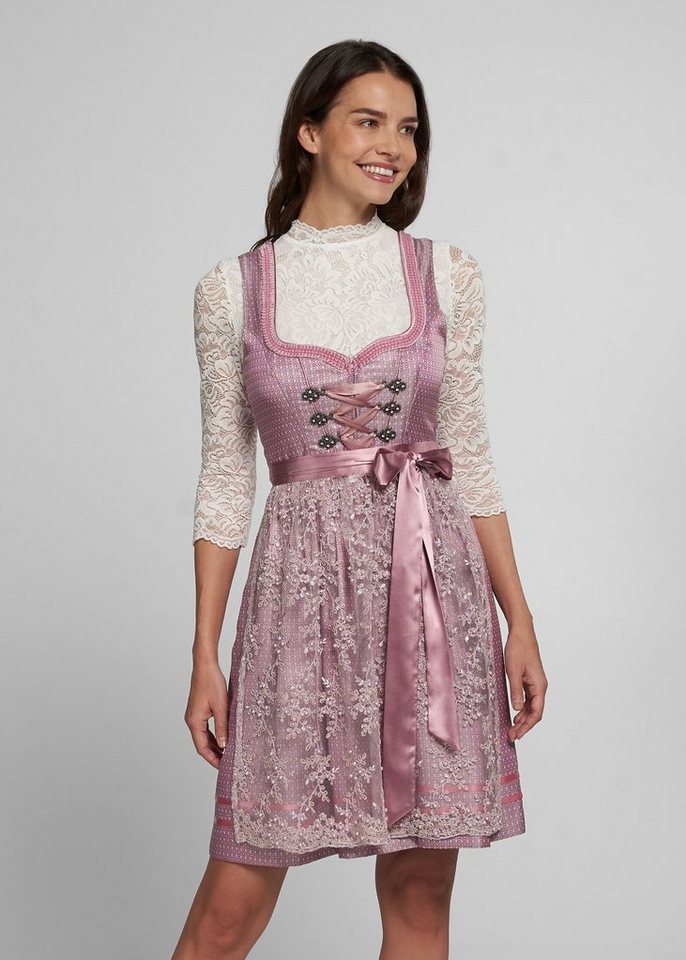 Spieth & Wensky Dirndl Akela Mit Reiverschluss, Schnrung Vorne