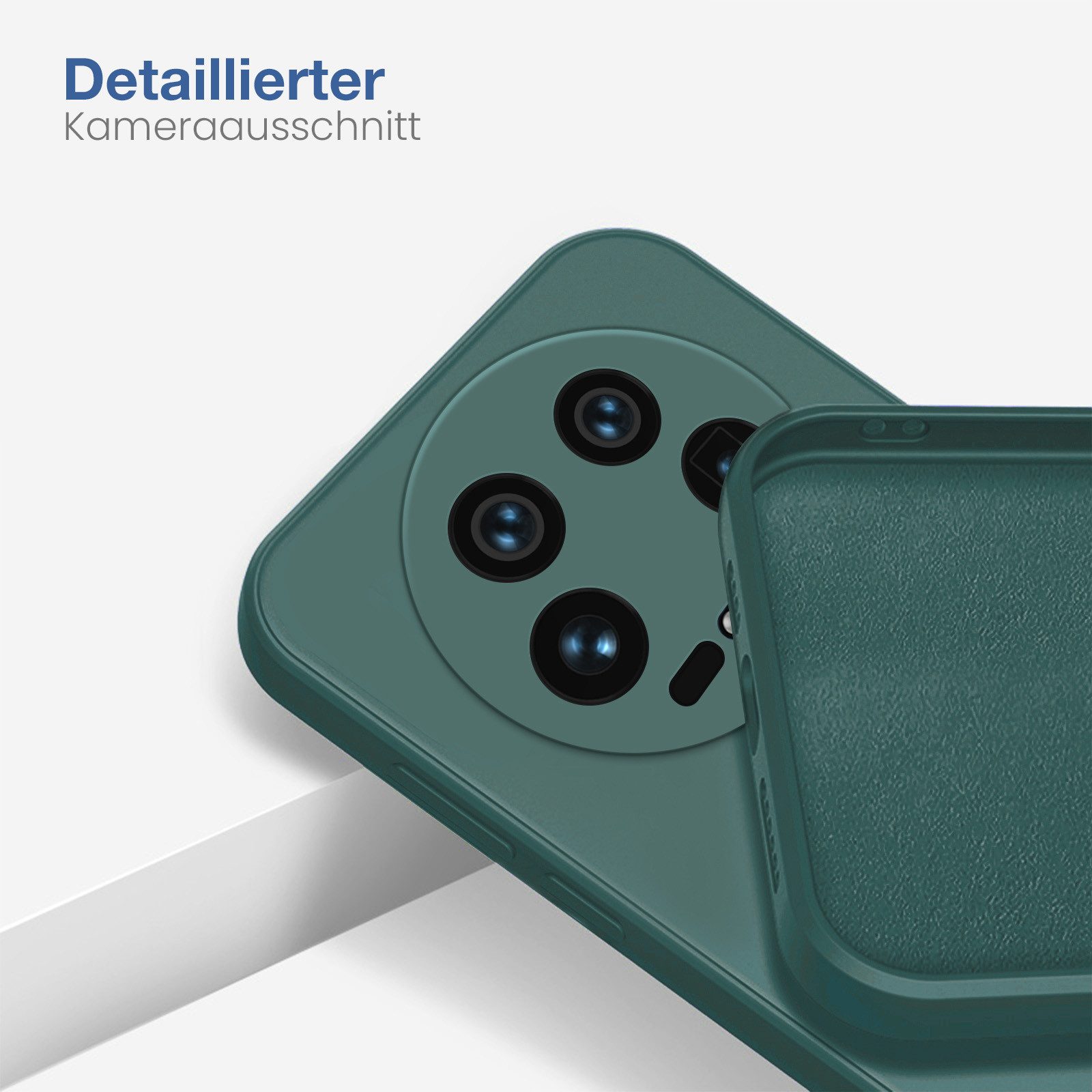 Tec-Expert Handyhülle SoftGrip Cover Hülle für Xiaomi 14 Ultra, Handy Case Bumper integrierter Kameraschutz flexibel