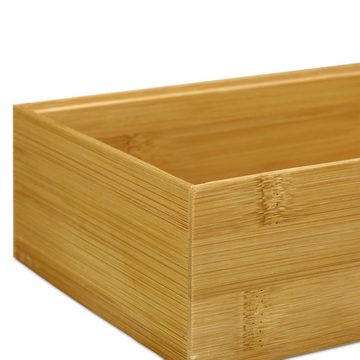 relaxdays Aufbewahrungsbox »2 x Ordnungsbox Bambus«
