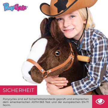 miweba Reitpferd Ponycycle Mister Ed inkl. 3 Jahre Garantie - Handbremse, Schaukelpferd - Inline - Pferd - Kinder - Pony - Kinderpony