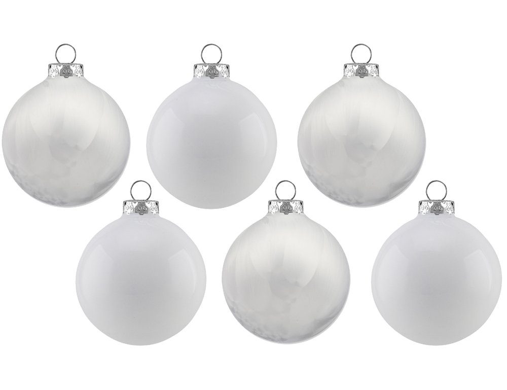 Thüringer Glasdesign Weihnachtsbaumkugel Thüringer Glasdesign Glaskugeln Eis / Emaille 806-