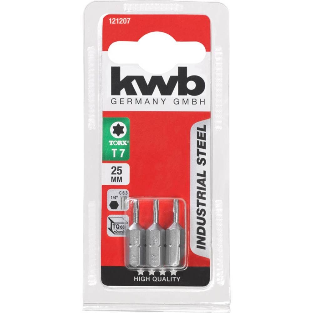 kwb Torx-Bit 7 Bits, STEEL 25 INDUSTRIAL mm, T