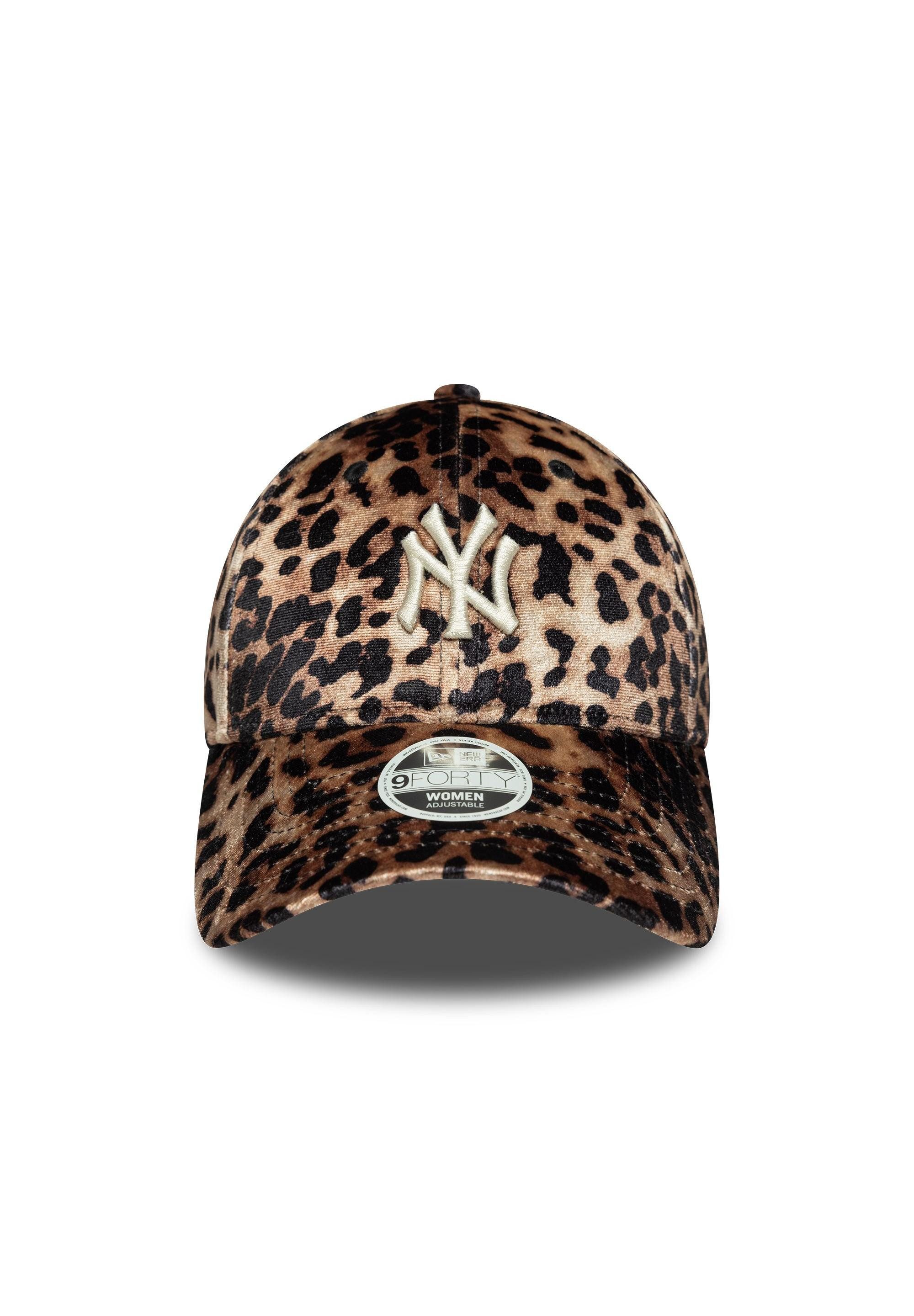 New Era Baseball Cap New York Yankees New Era Leo Velour 9Forty Women Cap Braun Schwarz (1-St)
