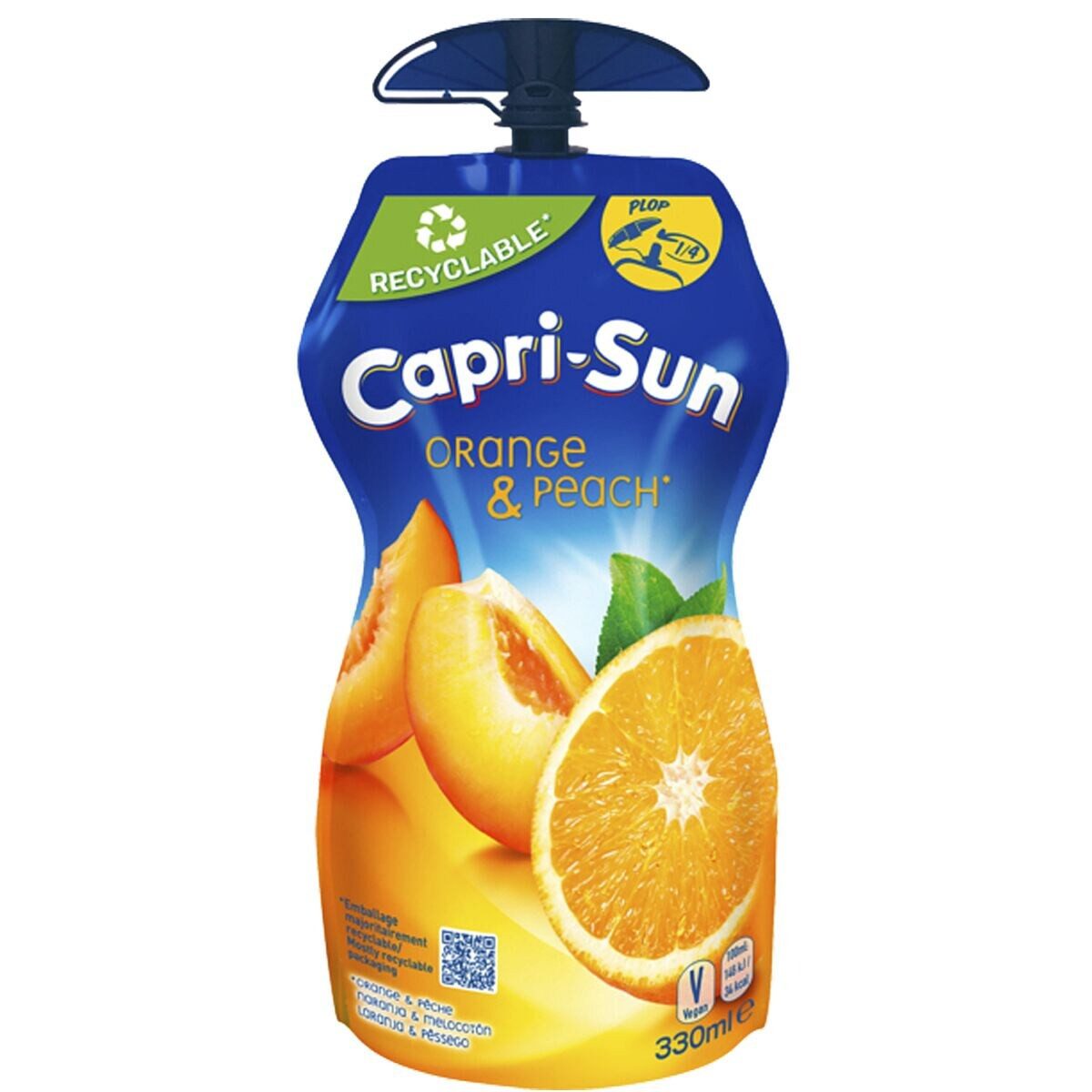 CAPRI-SUN Saft Orange & Peach, 330 ml, wiederverschließbar