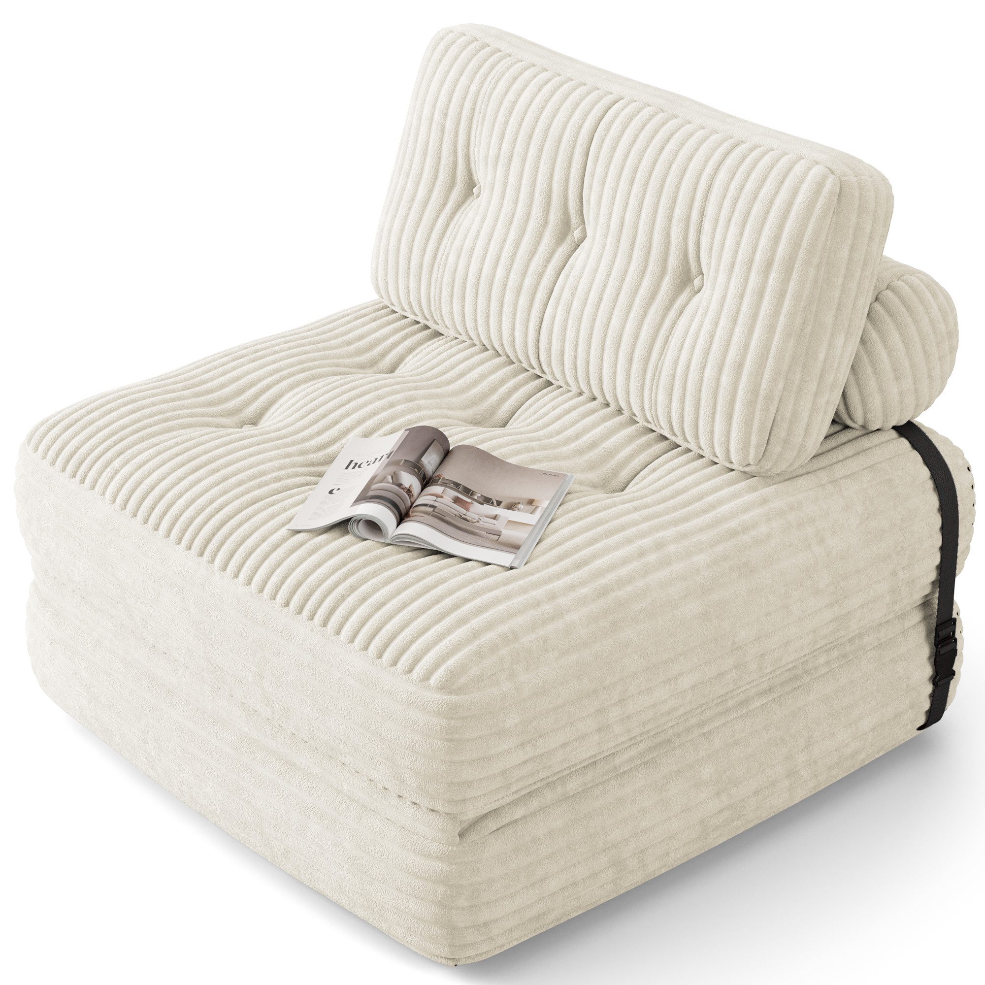 Bealife 1,5-Sitzer Klappbares Sofa, Relaxsessel Indoor-Lazy günstig online kaufen